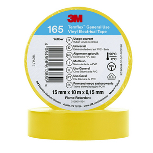 TEMFLEX 165 NASTRO ISOLANTE IN VINILE, GIALLO, 15 MM X 10 M 7100184732