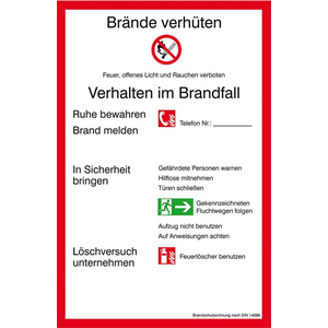 3110029765 Brandschutzordnung Alu nl 200x300mm