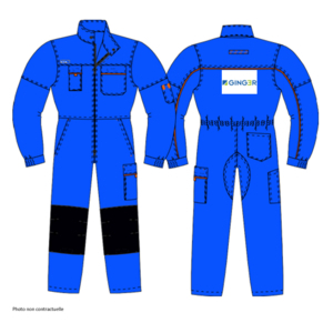 COMBI WORKPLUS 1 F BUGATTI-T3 65/35 COT/POLY GINGER DOS