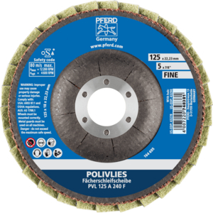 PFERD POLIVLIES® flap disc PVL 125 A 240 F