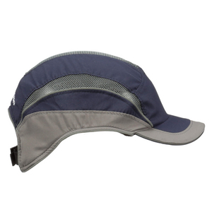 CASQUETTE ANTIHEURT MARINE/GRIS VISIERE REDUITE 55MM