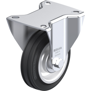 35543-RUOTA CON SUPPORTO FISSO IN LAMIERA DACCIAIO STAMPATA, SUPPORTI VERSIONE SEMI-PESANTI, ATTACCO B-V 100R