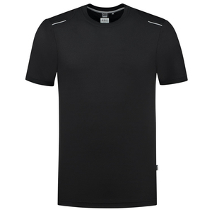 TRICORP T-SHIRT ACCENT 102703 ZWART/GRIJS MT XS