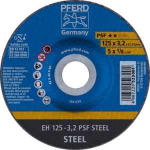 DISQUE DEPORT. EH 125X3,2X22,23 A46 PPSF ACIER 61720226