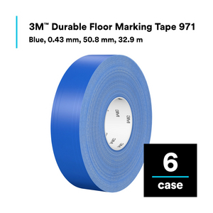 NASTRO RESISTENTE PER MARCATURA DI PAVIMENTI CON LINER 971L, BLUE, 50.8 MM X 33 M, 0.43 MM 7100333355