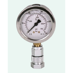 MANOMETRO G63 G ATT. RADIALE G1/4A TRIPLA SCALA 0÷60 BAR/0-870 169-106-020