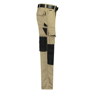 TRICORP WERKBROEK CORDURA CANVAS 502009 KHAKI/ZWART MT 46