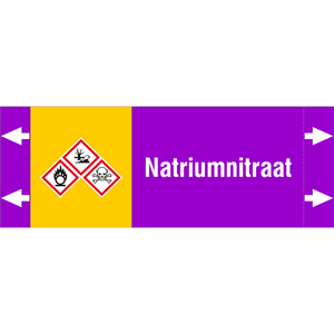 BRADY LEIDINGMERKER 165X60 NATRIUMNITRAAT