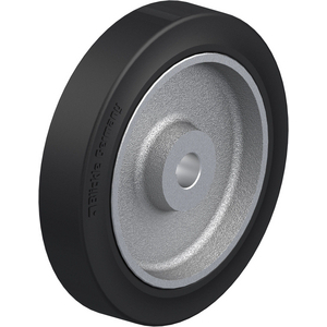 ROUE 950KG D.360MM 75MM CAOUT JANTE FONTE MOYEU P/CLAVETTE