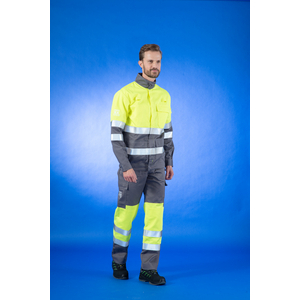 BLOUSON GRIS/JAUNE FL. ATEX T1