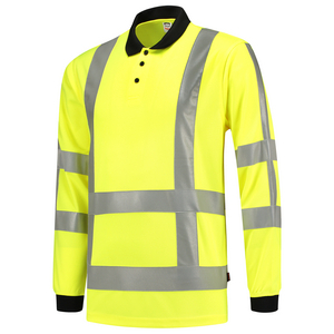 TRICORP POLOSHIRT LM RWS BIRDSEYE 203005 GEEL MT L