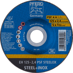 PFERD DOORSLIJPSCHIJF EH 125-2,4 PSF-INOX KOM
