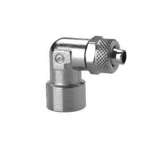 RACCORD COIFFE LAITON NI COUDE F1/4 TUBE 6X4