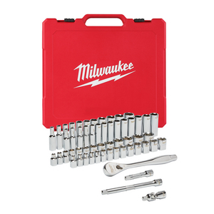 MILWAUKEE DOPPENSET 3/8 FOUR FLAT INCL. INCH MATEN (56DLG)