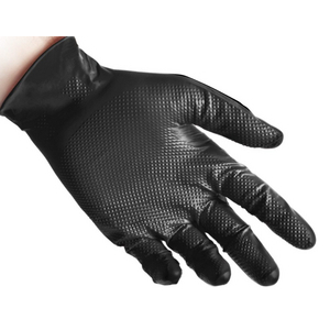 GUANTI NITRILE NERO FULL GRIP GR 8,4 CAT III (CONF.50) N85B # L