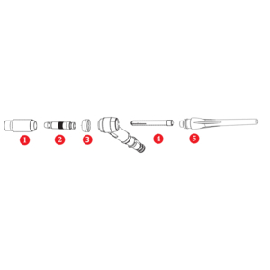 SUPPORT PINCE ELECTRODE D2,4 - D11,1X46,8