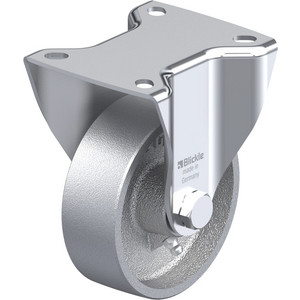 ROULETTE FIXE 250KG D.100MM AC FONTE 35MM MOY LISSE