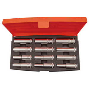 ASSORTIMENTO 12 CHIAVI A BUSSOLA SERIE LUNGA, 1/2 S1612L