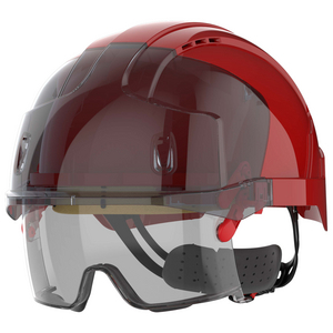 ELMETTO EVO VISTA LENS VENTILATO ROSSO/FUMO AMB170-008-K00