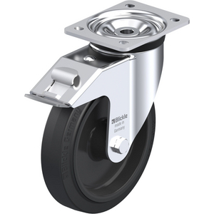 ROULETTE PIVOT. 400KG D.200MM AC BAND.CAOUT 50MM MOY ROULX+FR
