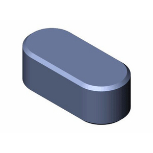 3100200856-LINGUETTA 6X6X25 H9 UNI 6604/A AISI 316