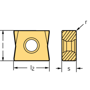 INSERTI DI FRESATURA LNHU080404-F57T WKP25S