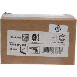 OSBORN PRO PENSEELBORSTEL D30 6MM STAAL 0,3 T35