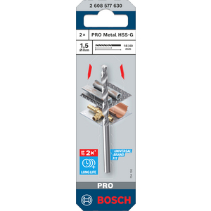 BOSCH METAALBOOR PRO HSS-G 1,5X18X40 2608577630 (PK=2ST)