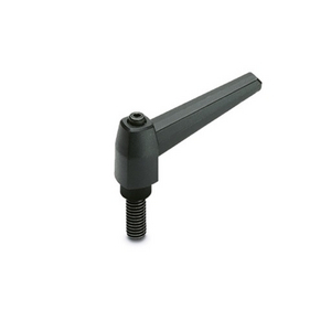 42251 - MANIGLIA A RIPRESA TECNOPOLIMERO PRIGIONIERO FILETTATO IN ACCIAIO BRUNITO MR.80 P-M10X70-C9