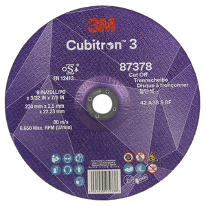 DISCO DA TAGLIO CUBITRON3, 87378, 36+, T42, 230 MM X 2.5 MM X 22.23 MM, EN, 25/PACK, 50 PZ/CARTONE 7100303993