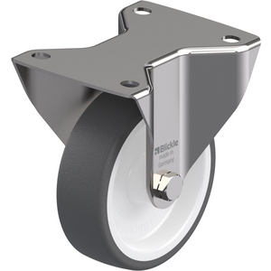 ROULETTE FIXE D.125MM ACIER INOX
