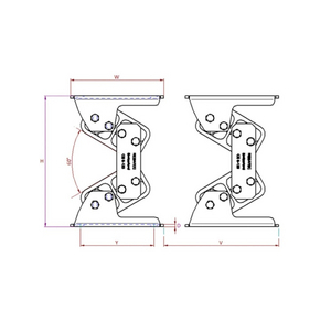 SUPPORT OSCILLANT DOUBLE CS5-60