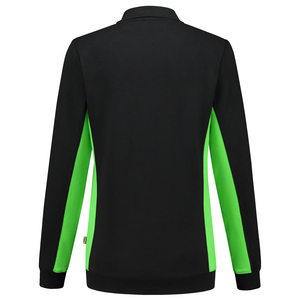 TRICORP POLOSWEATER DAME 302002 ZWART/LIME MT 5XL