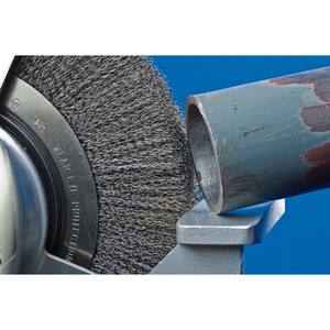 BROSSE PLATE A ALESAGE 200X25 FIL ACIER 0,3 SG 43506101