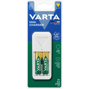 MINI CHARGER + AA X2 2100 MAH BLISTER