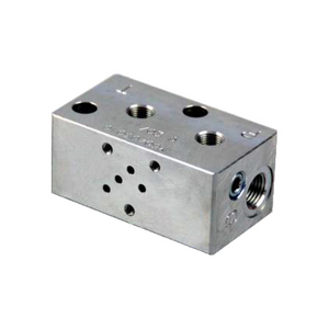 BLOCCO MODULARE PARALLELO NG3 MICRO - 1/4 BSPP PORTE LATERALI MHM60403010