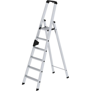 3210031550 Stufen-Stehleiter alu 6 Stufen mit Brücke