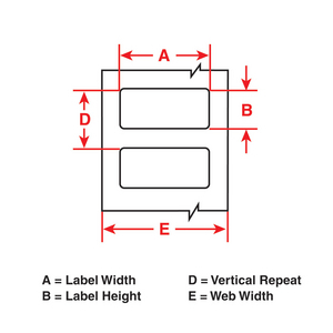ROTOLO 3000 LABELS - FOR THERMAL TRANSFER 030239-THT-53-423-3