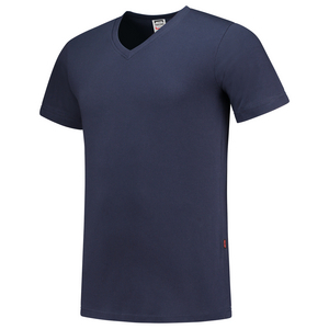 TRICORP T-SHIRT V HALS FIT 101005 INKT BLAUW MT M