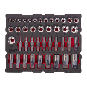 MILWAUKEE FOAM INLAY PACKOUT DOPPENSET 1/2 (42-DELIG)