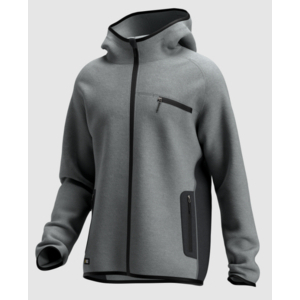VESTE OAK HOODIE MEN 2 T.3XL LIGHT GREY/DARK GREY