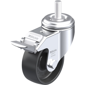 613877-RUOTA CON SUPPORTO GIREVOLE ISTITUZIONALE, ATTACCO A FORO CENTRALE E BLOCCAGGIO STOP-FIX RUOT LKRA-POA 80G-FI-GS12