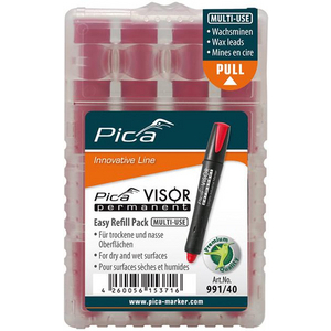 9985332000 Ersatzminenset VISOR Industrial rot Pica