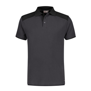 SANTINO POLOSHIRT TIVOLI GRAFIET/ZWART MT 4XL