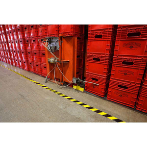 ROTOLO NASTRO PER MARCATURA DI PAVIMENTI TOUGHSTRIPE 104377 TS-101.60-514-BK/YL-STR-RL