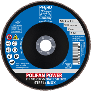 PFERD 67686185 Polifan Pff 180 Z 60 Sg