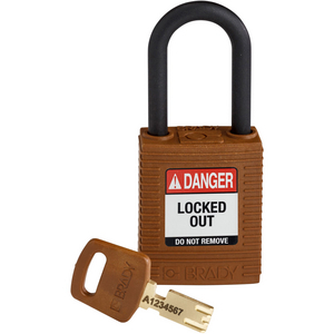 LUCCHETTO SAFEKEY â NYLON 150318 NYL-BRN-38PL-KD