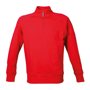 FELPA ZIP 1/3 KIOTO POL/COT ROSSO 993166 # M