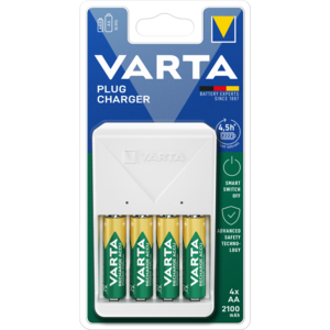 PLUG CHARGER + AA X4 2100 MAH BLISTER