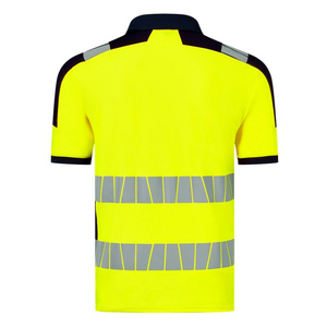 HAVEP POLO HI-VIS 10080 GEEL/MARINE MT 3XL